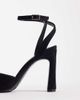 ASOS DESIGN ASOS DESIGN Nightcap cross strap detail barely there block heel sandals in black - 3