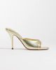 ASOS DESIGN ASOS DESIGN Nighty high heel mules in gold - 1