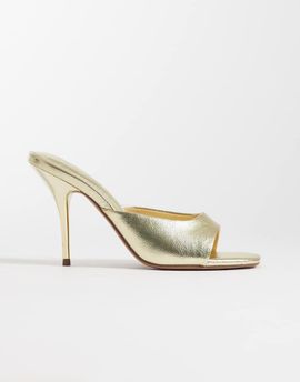 ASOS DESIGN ASOS DESIGN Nighty high heel mules in gold