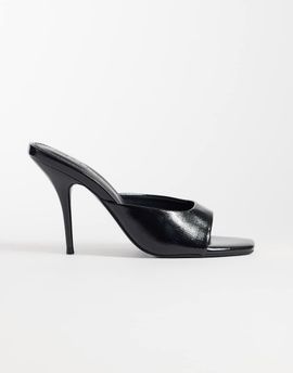 ASOS DESIGN ASOS DESIGN Nighty high heeled mules in black