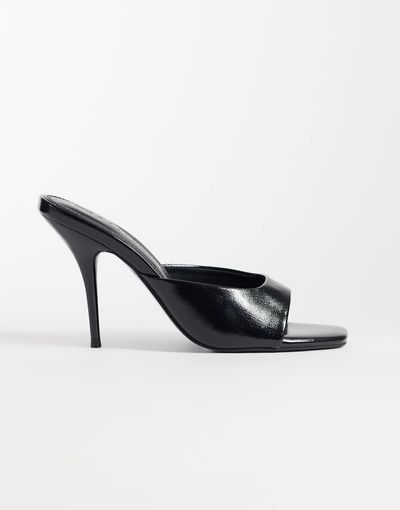 ASOS DESIGN ASOS DESIGN Nighty high heeled mules in black