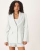 ASOS DESIGN ASOS DESIGN nipped waist blazer in mint herringbone-Neutral - 1