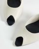 ASOS DESIGN ASOS DESIGN Nobu peep toe high heel mules in black and white - 2