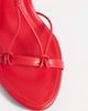 ASOS DESIGN ASOS DESIGN Noodle knotted tie leg heeled sandals in red - 2