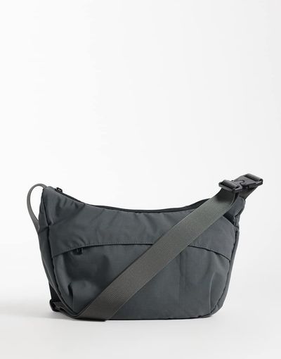 ASOS DESIGN ASOS DESIGN nylon crossbody bag in gray