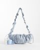 ASOS DESIGN ASOS DESIGN nylon ruched adjustable crossbody shoulder bag in blue plaid-Multi - 2