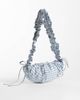 ASOS DESIGN ASOS DESIGN nylon ruched adjustable crossbody shoulder bag in blue plaid-Multi - 4