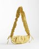 ASOS DESIGN ASOS DESIGN nylon ruched adjustable crossbody shoulder bag in buttermilk-Yellow - 4
