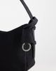 ASOS DESIGN ASOS DESIGN nylon shoulder bag with detachable key charm in black - 3