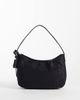 ASOS DESIGN ASOS DESIGN nylon shoulder bag with detachable key charm in black - 4