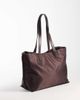 ASOS DESIGN ASOS DESIGN nylon tote bag with detachable charm in chocolate-Brown - 4