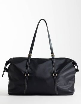 ASOS DESIGN ASOS DESIGN nylon weekend bag in black