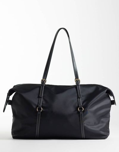 ASOS DESIGN ASOS DESIGN nylon weekend bag in black