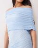 ASOS DESIGN ASOS DESIGN off-shoulder ruched detail maxi dress in sky blue - 4