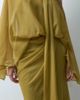 ASOS DESIGN ASOS DESIGN off shoulder chiffon cape maxi dress with scarf in ochre-Yellow - 3