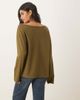 ASOS DESIGN ASOS DESIGN off the shoulder long sleeve tee in dark olive-Green - 3