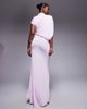 ASOS DESIGN ASOS DESIGN one-shoulder drape maxi dress with cape detail in lilac-Purple - 3