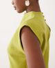 ASOS DESIGN ASOS DESIGN one sleeve high neck maxi dress with asymmetric hem in Light Green - 3