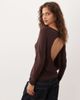 ASOS DESIGN ASOS DESIGN open back long sleeve T-shirt in brown - 1