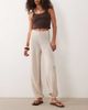 ASOS DESIGN ASOS DESIGN open stitch knit balloon pants in mocha - part of a set-Neutral - 1