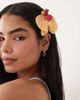 ASOS DESIGN ASOS DESIGN Orchid hair clip in orange-Multi - 1