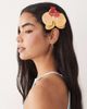 ASOS DESIGN ASOS DESIGN Orchid hair clip in orange-Multi - 3