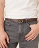 ASOS DESIGN ASOS DESIGN oval buckle belt in brown faux leather - 1