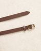 ASOS DESIGN ASOS DESIGN oval buckle belt in brown faux leather - 3