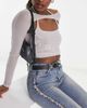ASOS DESIGN ASOS DESIGN oval buckle waist and hip jeans belt in black - 3