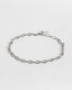 ASOS DESIGN ASOS DESIGN oval link chain bracelet in silver - 1