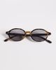ASOS DESIGN ASOS DESIGN oval sunglasses in green tortoise with smoke lenses - 3