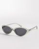 ASOS DESIGN ASOS DESIGN oval sunglasses with green crystal frames and smoke lenses - 1