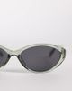 ASOS DESIGN ASOS DESIGN oval sunglasses with green crystal frames and smoke lenses - 2