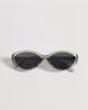 ASOS DESIGN ASOS DESIGN oval sunglasses with green crystal frames and smoke lenses - 3