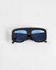 ASOS DESIGN ASOS DESIGN oversized aviator sunglasses in black with blue lens - 3