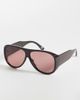 ASOS DESIGN ASOS DESIGN oversized aviator sunglasses in brown - 1