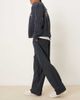 ASOS DESIGN ASOS DESIGN oversized baggy pull on pinstripe pants-Multi - 3