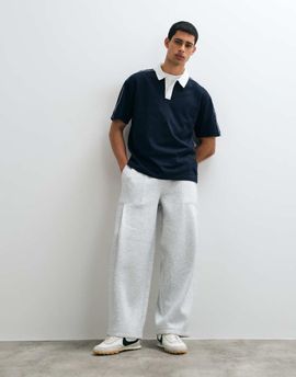 ASOS DESIGN ASOS DESIGN Oversized balloon jogger w/ fatigue pockets & pleats in gray heather poly cotton