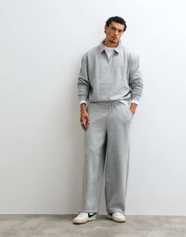 ASOS DESIGN ASOS DESIGN oversized balloon sweatpants with bungee hem in heather gray