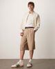 ASOS DESIGN ASOS DESIGN oversized bermuda shorts with pleat details in sage-Green - 1