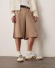ASOS DESIGN ASOS DESIGN oversized bermuda shorts with pleat details in sage-Green - 2