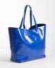 ASOS DESIGN ASOS DESIGN oversized bonded tote in blue-Brown - 4