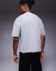 ASOS DESIGN ASOS DESIGN oversized boxy drop shoulder raw hem T-shirt in gray heather - 4
