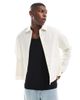 ASOS DESIGN ASOS DESIGN oversized boxy shirt with large pockets in beige-White - 1