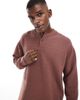 ASOS DESIGN ASOS DESIGN oversized boxy textured T-shirt in burgundy - 3