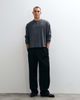 ASOS DESIGN ASOS DESIGN oversized boxy washed waffle henley T-shirt in gray - 4
