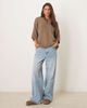 ASOS DESIGN ASOS DESIGN oversized chunky knit t-shirt in mocha-Brown - 2