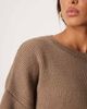ASOS DESIGN ASOS DESIGN oversized chunky knit t-shirt in mocha-Brown - 3