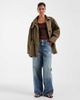 ASOS DESIGN ASOS DESIGN oversized cinched waist parka jacket in khaki-Green - 2