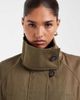 ASOS DESIGN ASOS DESIGN oversized cinched waist parka jacket in khaki-Green - 3